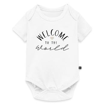 Welcome to the world - Body à manches courtes Premium Bébé - blanc - Devant