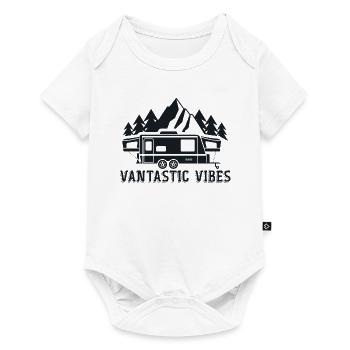 Des vibrations vantastiques ! Ambiance de voyage en van - Body à manches courtes Premium Bébé - blanc - Devant