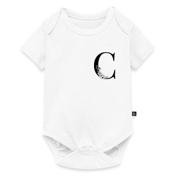 Letter C - Baby Premium short-sleeve bodysuit - white - Front