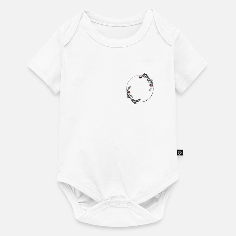 Cadre - Body à manches courtes Premium Bébé - blanc
