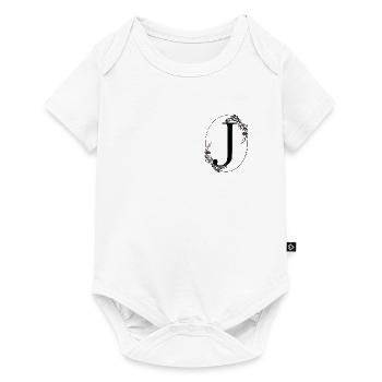 Letter J - Baby Premium short-sleeve bodysuit - white - Front