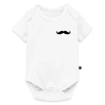 moustache - Body à manches courtes Premium Bébé - blanc - Devant