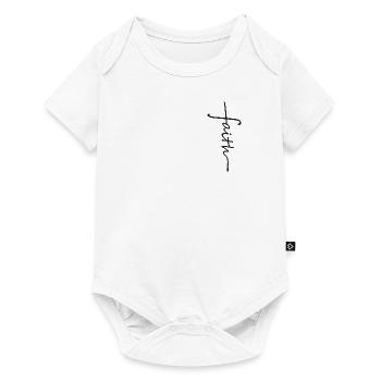 Foi Croix chrétienne - Body à manches courtes Premium Bébé - blanc - Devant