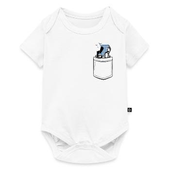 My beach chair in my pocket - breast pocket - Baby Premium short-sleeve bodysuit - white - Front