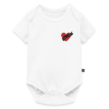Demoiselle d’honneur cœur rouge et ruban - Body à manches courtes Premium Bébé - blanc - Devant