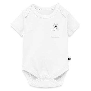 Bear in bed - Baby Premium short-sleeve bodysuit - white - Front