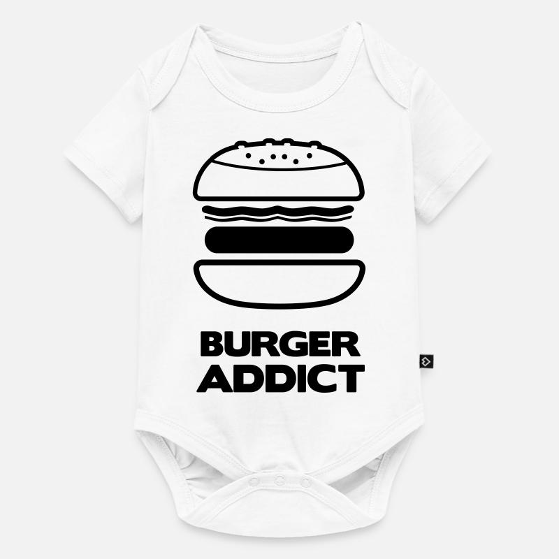 BURGER ADDICT - Body à manches courtes Premium Bébé - blanc