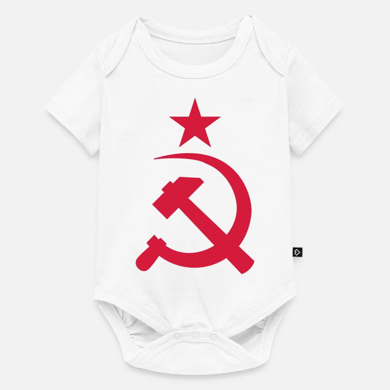 URSS__V002 - Body à manches courtes Premium Bébé - blanc