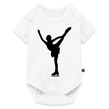 Figure skating skates ice skating - Baby Premium short-sleeve bodysuit - white - Front