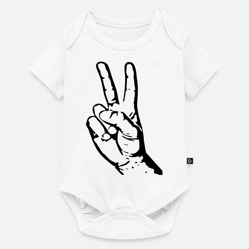 peace - Baby Premium short-sleeve bodysuit - white