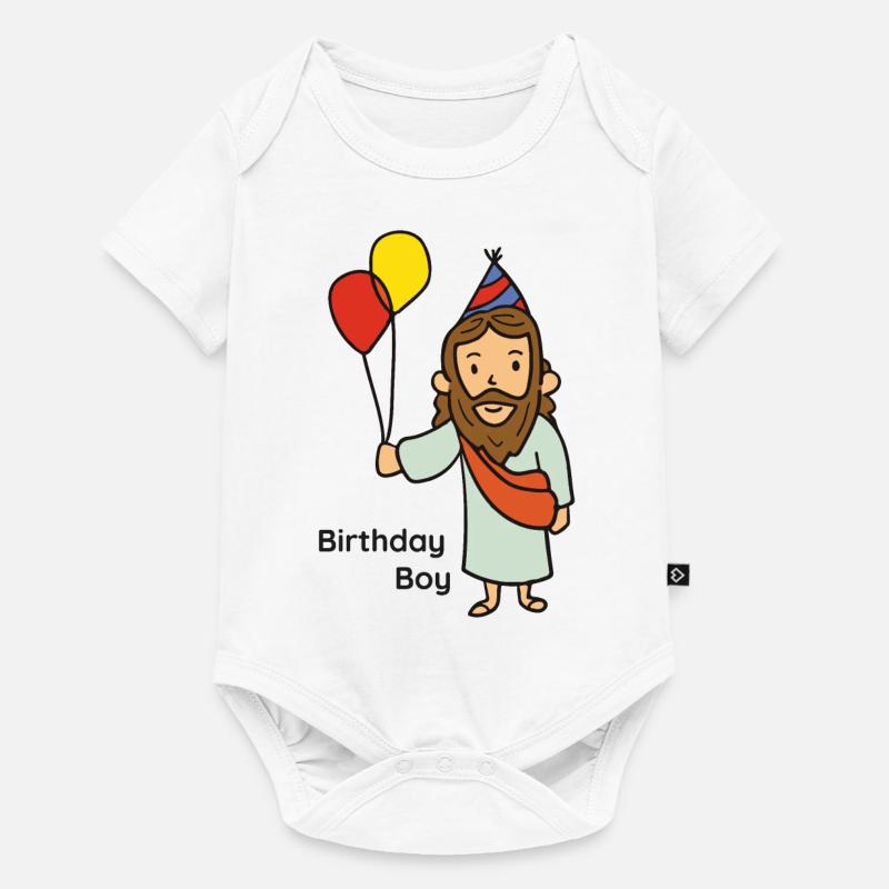 Anniversaire garçon jésus - Body à manches courtes Premium Bébé - blanc