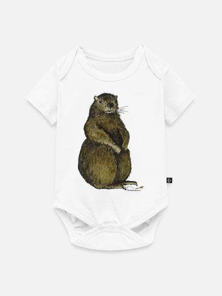 Murmeltier - Baby Premium Kurzarmbody - Weiß