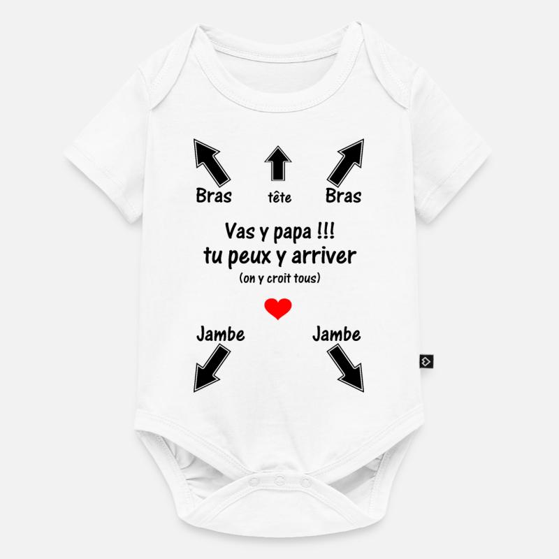 BEBE MODE D'EMPLOI - Body à manches courtes Premium Bébé - blanc