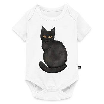 Black cat - Baby Premium short-sleeve bodysuit - white - Front