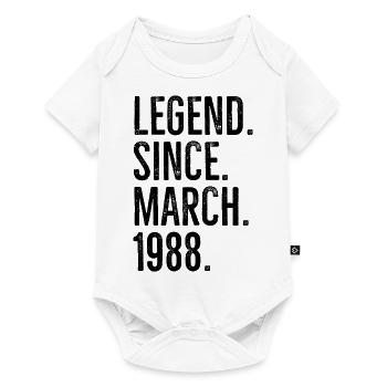Legend Since March 1988 - Baby Premium short-sleeve bodysuit - white - Front