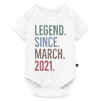 Legend Since March 2021 - Baby Premium short-sleeve bodysuit - white - Front