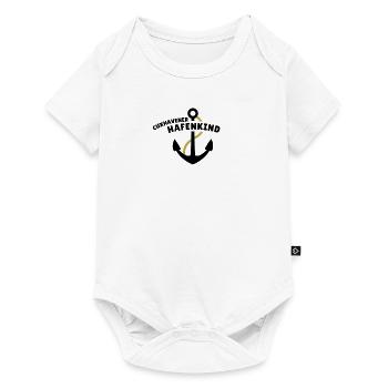 Cuxhavener Hafenkind - Baby Premium Kurzarmbody - Weiß - Vorne