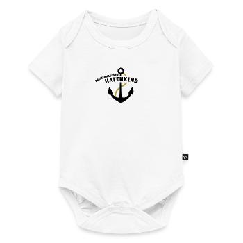 Bremerhavener Hafenkind - Baby Premium Kurzarmbody - Weiß - Vorne