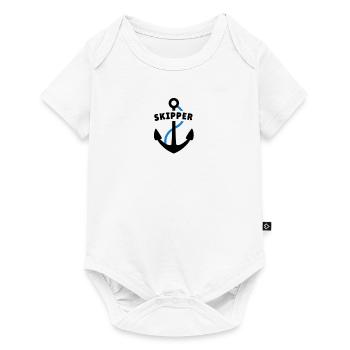 Skipper - Baby Premium Kurzarmbody - Weiß - Vorne