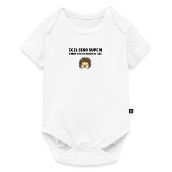 Igel sind super! - Baby Premium Kurzarmbody - Weiß - Vorne