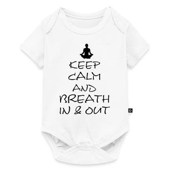 Yoga - Baby Premium Kurzarmbody - Weiß - Vorne