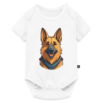 German Shepherd - Baby Premium short-sleeve bodysuit - white - Front