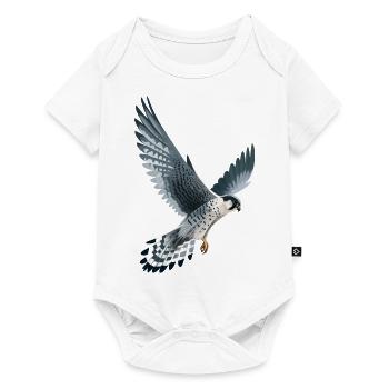 Peregrine falcon in flight - Baby Premium short-sleeve bodysuit - white - Front