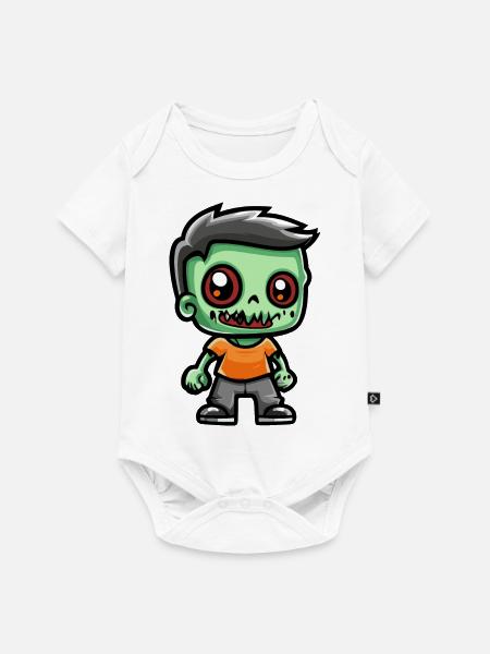 Zombie Halloween Gruselig - Baby Premium Kurzarmbody - Weiß