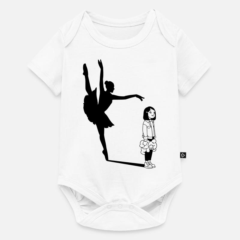 Ballet / Danseuse de ballet / Ballerine - Body à manches courtes Premium Bébé - blanc
