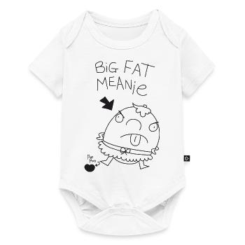 Grosse dicke gemeine Person. - Baby Premium Kurzarmbody - Weiß - Vorne