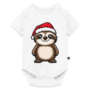 Noël caméléon - Body à manches courtes Premium Bébé - blanc - Devant
