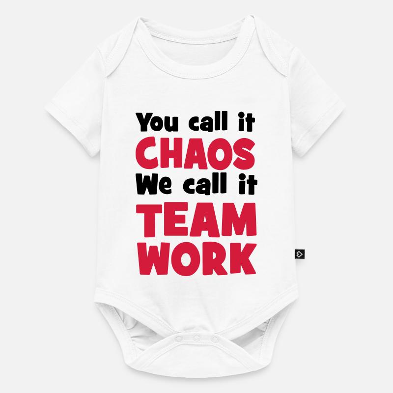 Travail d’équipe - Body à manches courtes Premium Bébé - blanc