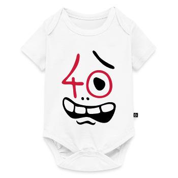 Uh oh, 40 years! - Baby Premium short-sleeve bodysuit - white - Front
