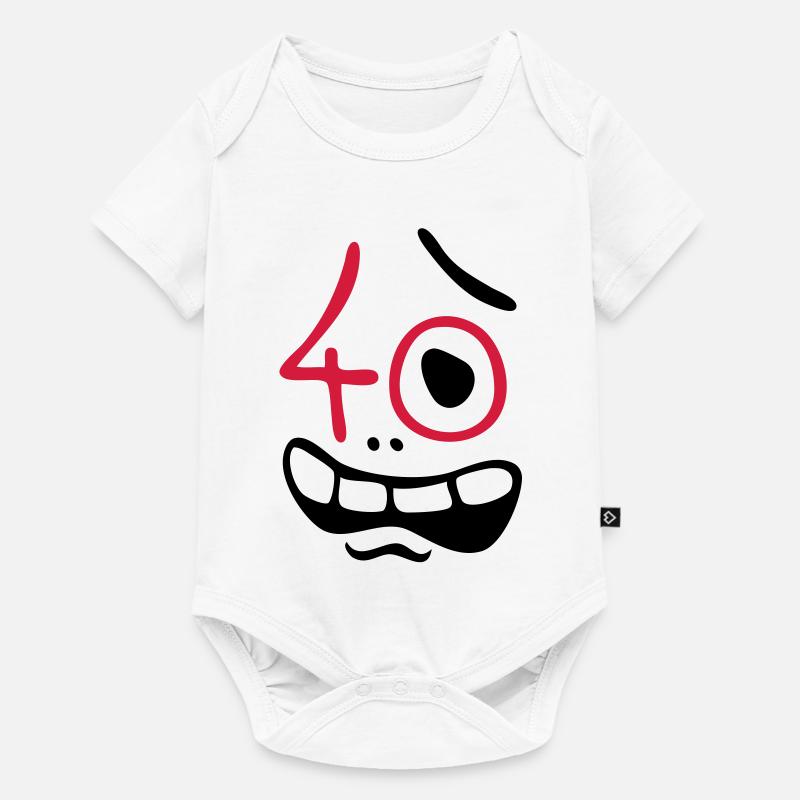 Uh oh, 40 ans! - Body à manches courtes Premium Bébé - blanc