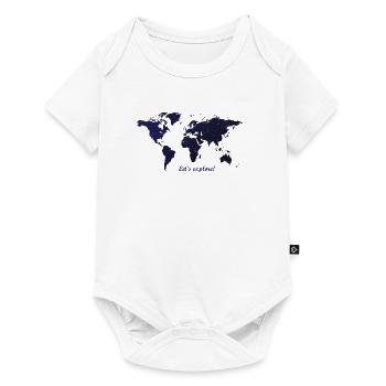 monde - Body à manches courtes Premium Bébé - blanc - Devant