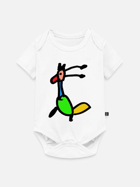 Paradiesvogel - Baby Premium Kurzarmbody - Weiß