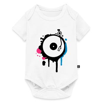 Turntable Graffiti - Baby Premium short-sleeve bodysuit - white - Front