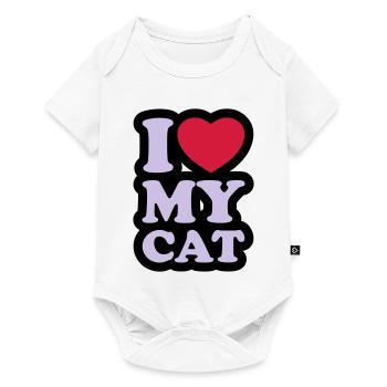 I love my cat - Baby Premium short-sleeve bodysuit - white - Front