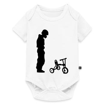 biker - Baby Premium short-sleeve bodysuit - white - Front
