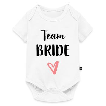 Équipe fiancée fiancée fête partie - Body à manches courtes Premium Bébé - blanc - Devant