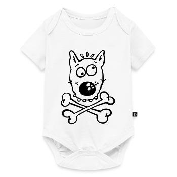Pirate Dog - Body à manches courtes Premium Bébé - blanc - Devant