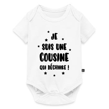 Cousin - Cousine - Famille - Naissance - Bébé - Baby Premium short-sleeve bodysuit - white - Front