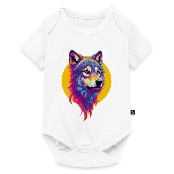 Tête De Loup - Body à manches courtes Premium Bébé - blanc - Devant