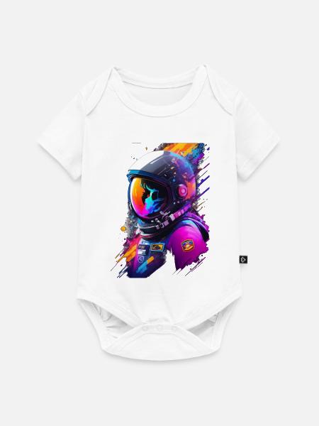 Astronaut - Baby Premium Kurzarmbody - Weiß