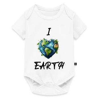 I Love Earth - Baby Premium short-sleeve bodysuit - white - Front