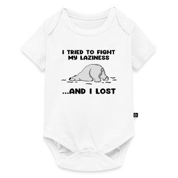 I Tried To Fight My Laziness And I Lost - Baby Premium short-sleeve bodysuit - white - Front