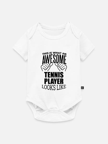 Tennis Tennis Tennis - Baby Premium Kurzarmbody - Weiß