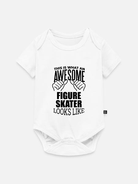 Eiskunstläufer, Eiskunstläufer, Eiskunstläufer, - Baby Premium Kurzarmbody - Weiß