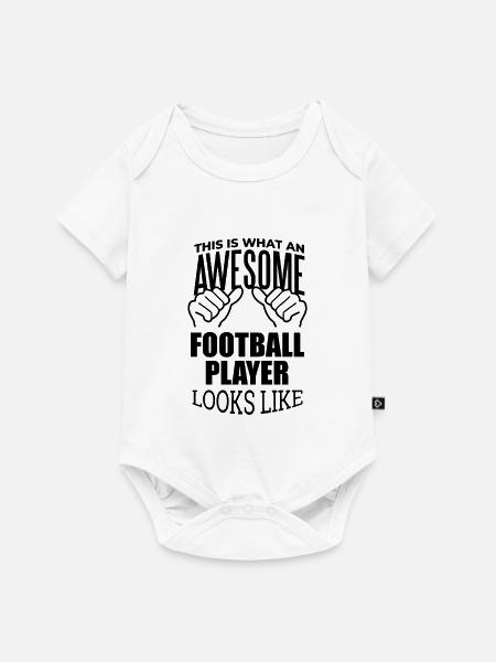 Fußball Fußball Fußball - Baby Premium Kurzarmbody - Weiß