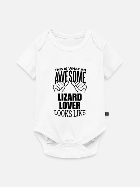 Eidechse Eidechse Eidechse - Baby Premium Kurzarmbody - Weiß